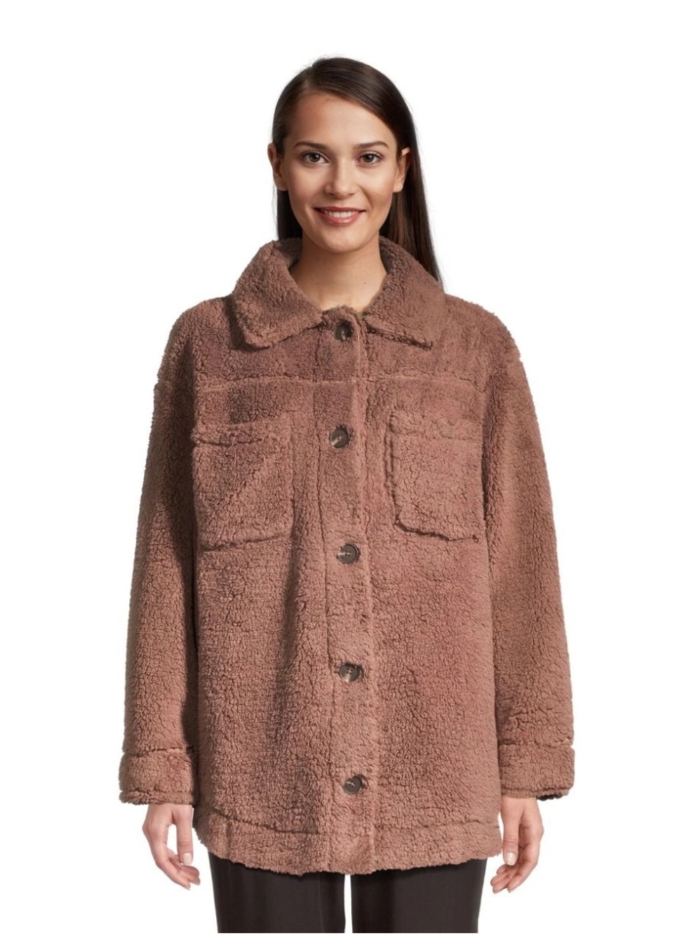 NWT O'Neill Chocolate Brown Teddy Sherpa Jacket ladies medium